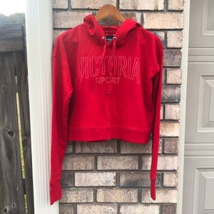 VICTORIA SECRET CROP TOP HOODIE